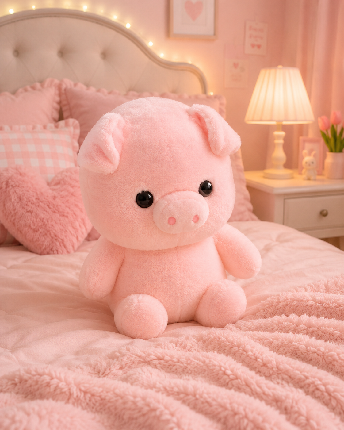 Pink Pig Plushie