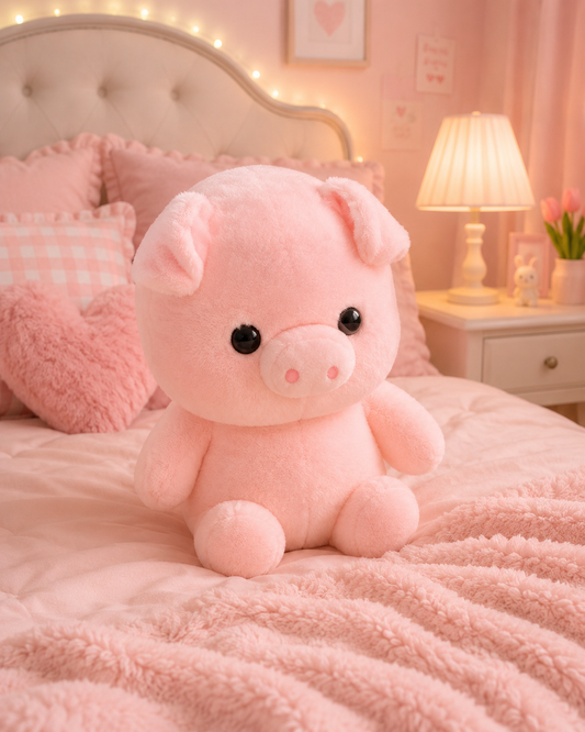 Pink Pig Plushie